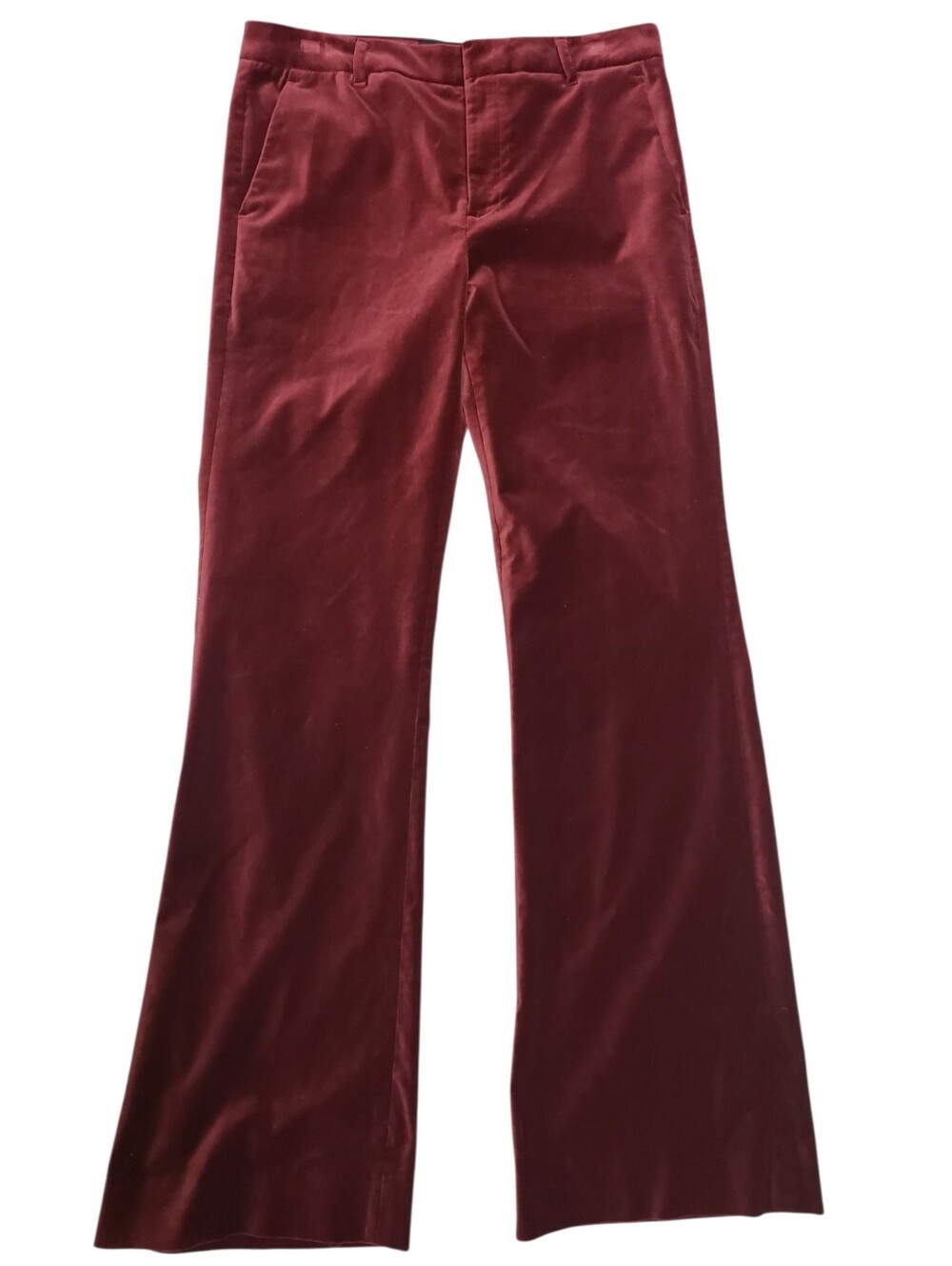 Banana Republic Burnt Red Velvet Boot Cut Pants Size 6